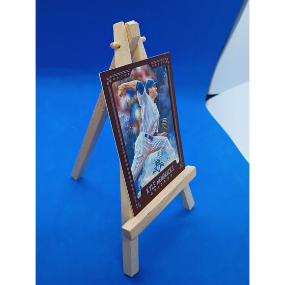 2017 Panini Diamond Kings - SP Kyle Hendricks #117 Brown Framed /49 - Picture 4 of 9